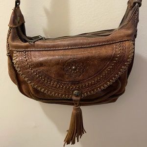 EUC Patricia Nash Italian Leather Crossbody Purse